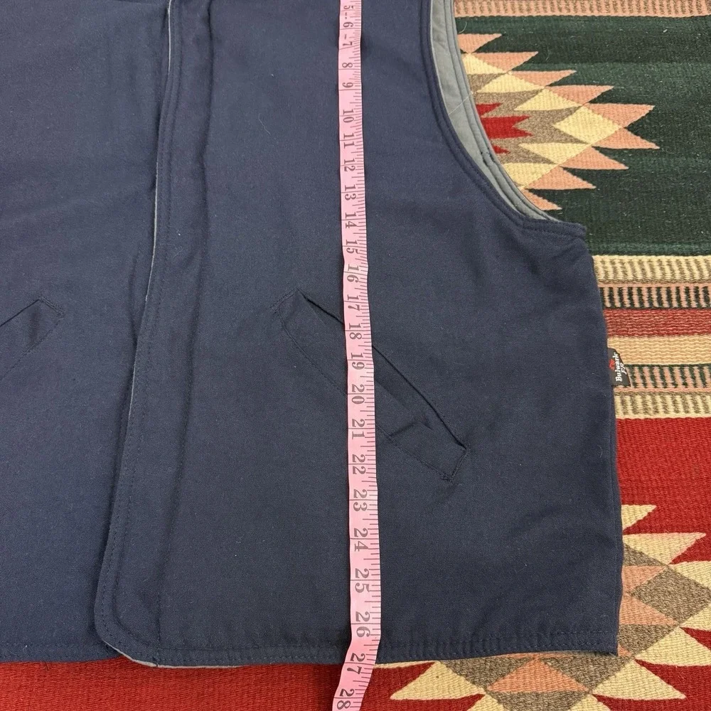Bulwark‎ FR Vest Mens XXL 2XL Blue Flame Resistant Insulated Nomex Workwear